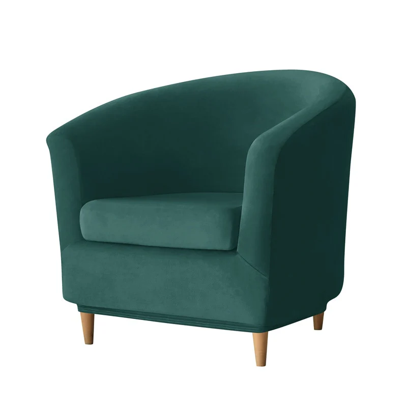 New Elastic Velvet Club Bath Tub Armchair Covers Stretch Soft Single Sofa Chair Slipcover Bar Counter with Seat Cover Home Hotel - Image 3