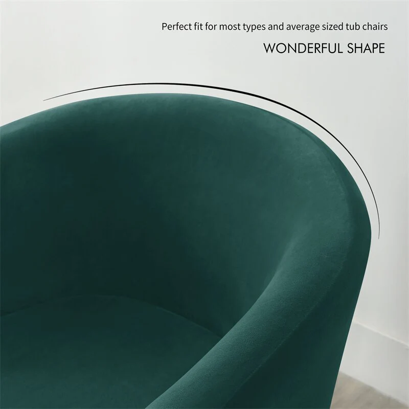New Elastic Velvet Club Bath Tub Armchair Covers Stretch Soft Single Sofa Chair Slipcover Bar Counter with Seat Cover Home Hotel - Image 6