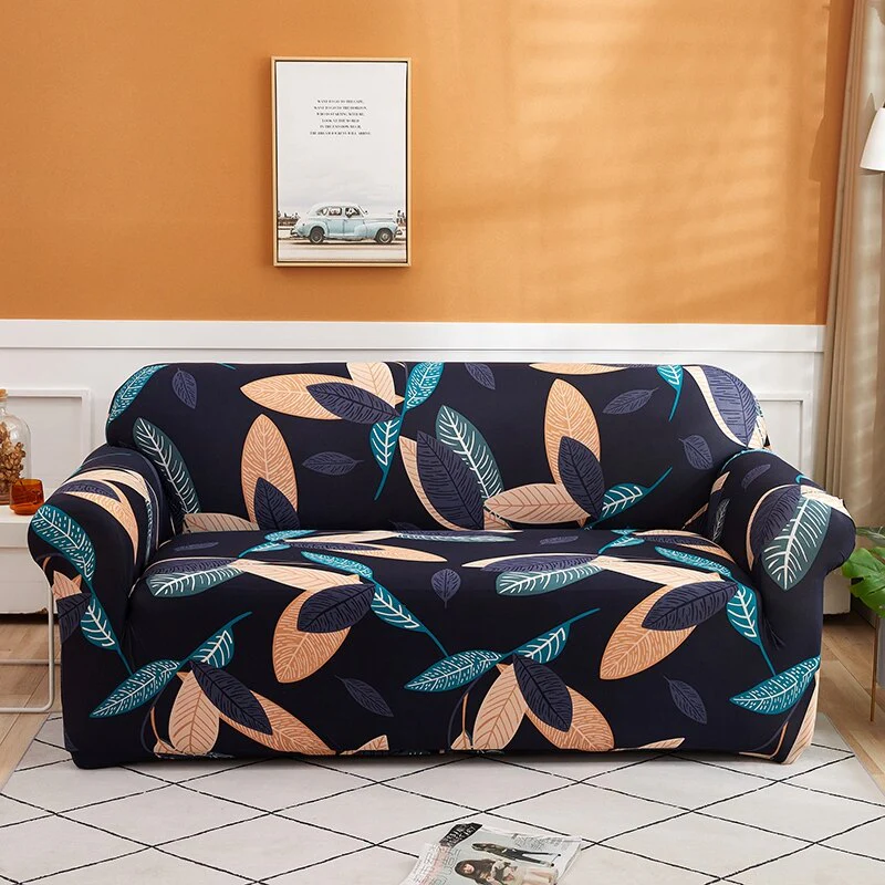 Fashion Printed Elastic Sofa Couch Cover Sofa Slipcover Flower Printed Sofa Fit for Most Sofa Elastic Sofa Cover - Image 18