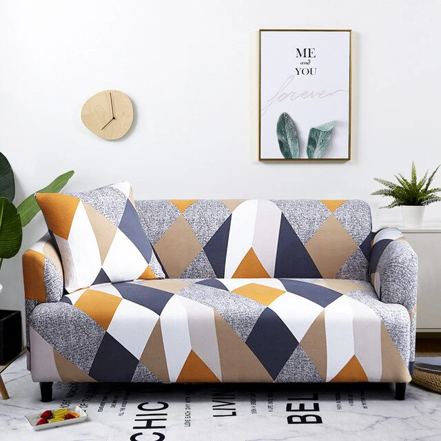 Fashion Printed Elastic Sofa Couch Cover Sofa Slipcover Flower Printed Sofa Fit for Most Sofa Elastic Sofa Cover - Image 25