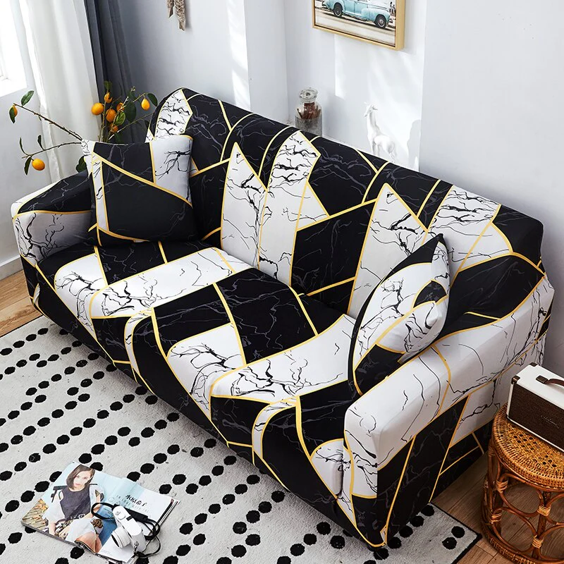 Fashion Printed Elastic Sofa Couch Cover Sofa Slipcover Flower Printed Sofa Fit for Most Sofa Elastic Sofa Cover - Image 5