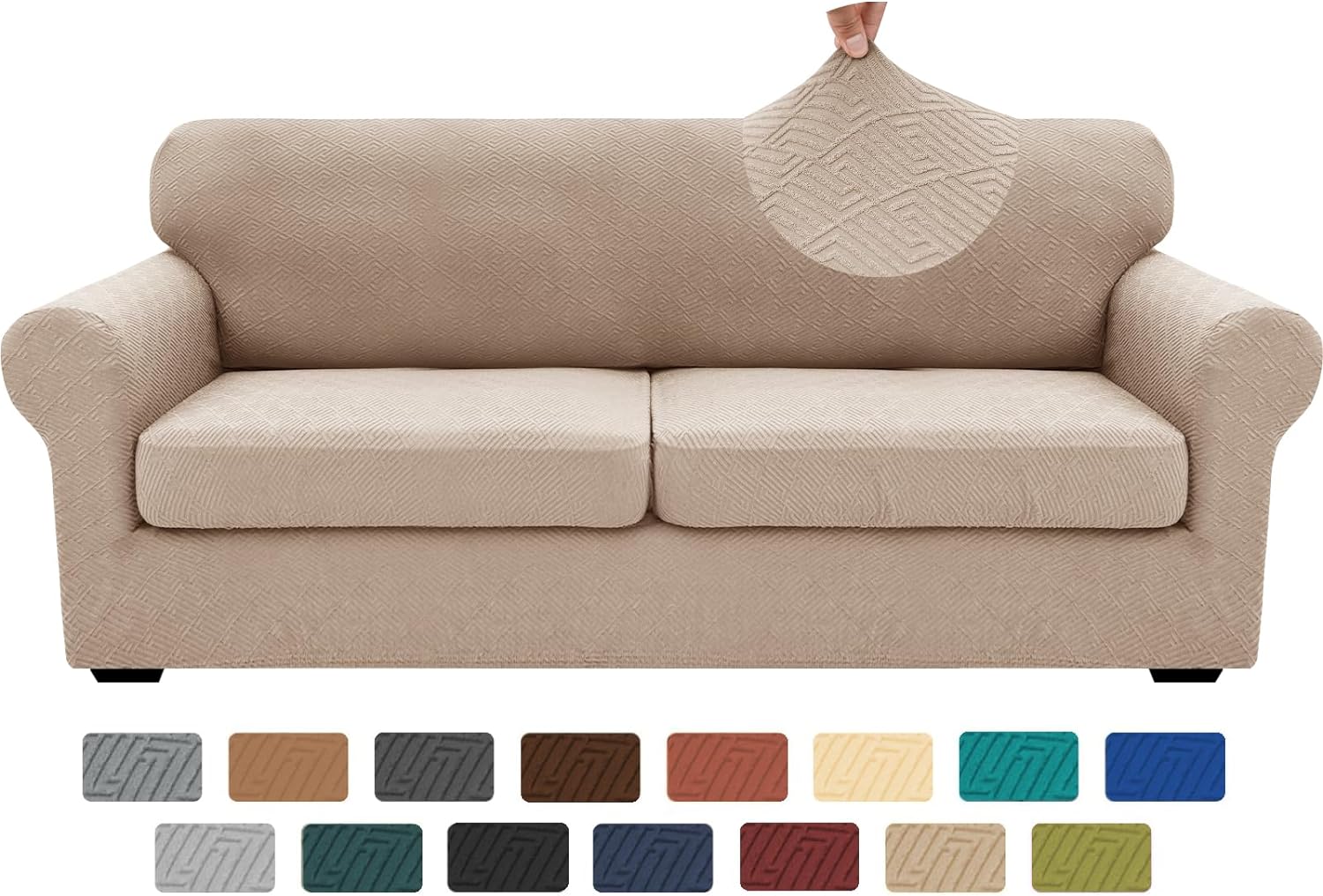 2025 Newest Sofa Couch Covers Super Stretch Thick Soft Sofa Cover Anti Slip Sofa Slipcover Dogs Cats Furniture Protector - Image 12