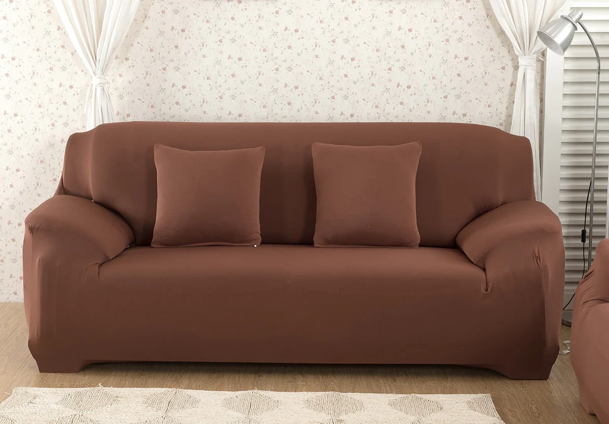Pink Sofa Cover Spandex Elastic Sofa Covers Stretchy Dark Pink sofa covers for Corner Sofa 1/2/3/4 Sectional Magic Sofa Cover - Image 15