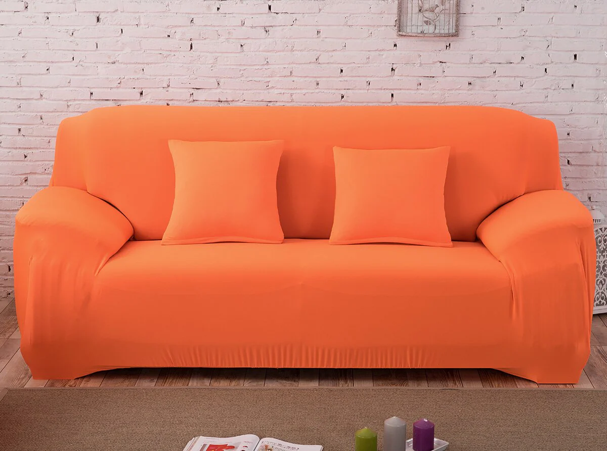 Pink Sofa Cover Spandex Elastic Sofa Covers Stretchy Dark Pink sofa covers for Corner Sofa 1/2/3/4 Sectional Magic Sofa Cover - Image 16