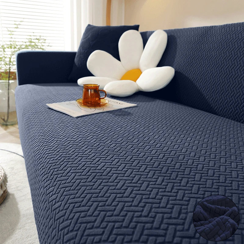 Polar Fleece Jacquard Elastic Sofa Covers ArmChair Sofa Couch Slipcovers Chair Protector L Shaped 1/2/3/4 Seater - Image 15