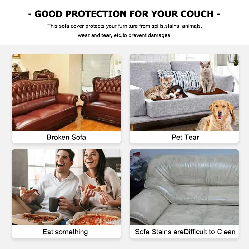 Polar Fleece Jacquard Elastic Sofa Covers ArmChair Sofa Couch Slipcovers Chair Protector L Shaped 1/2/3/4 Seater - Image 6