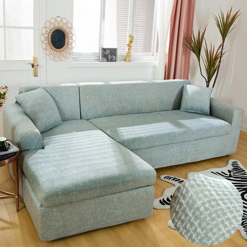 Printed L Shape Sofa Covers for Living Room L Shaped Sofa Protector Anti-dust Elastic Stretch Covers for Corner Sofa Cover - Image 10