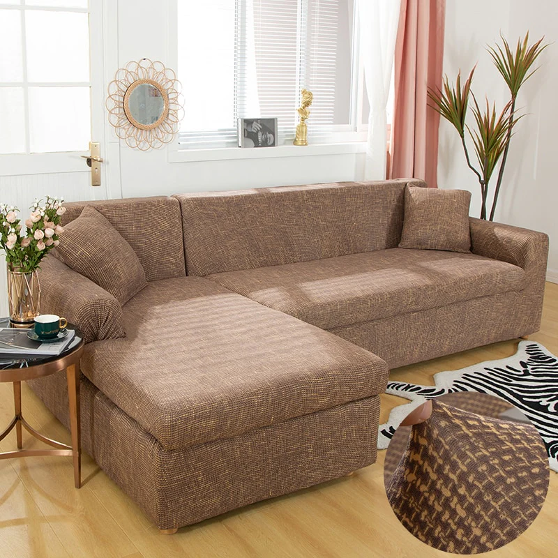 Printed L Shape Sofa Covers for Living Room Sofa Protector Anti-dust Elastic Stretch Covers for Corner Sofa Cover - Image 9