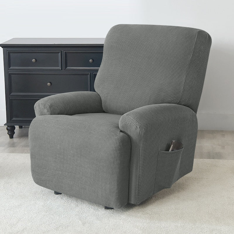 Recliner Cover 1/2/3/4 Seater Knitted Recliner Sofa Covers Lazy Boy Relax Armchair Cover Elastic Sofa Protector Lounge Home Pets Anti-Scratch - Image 3