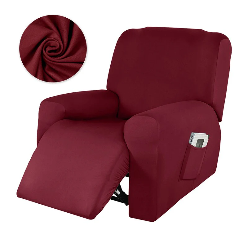 Recliner Cover 1/2/3/4 Seater Knitted Recliner Sofa Covers Lazy Boy Relax Armchair Cover Elastic Sofa Protector Lounge Home Pets Anti-Scratch - Image 31