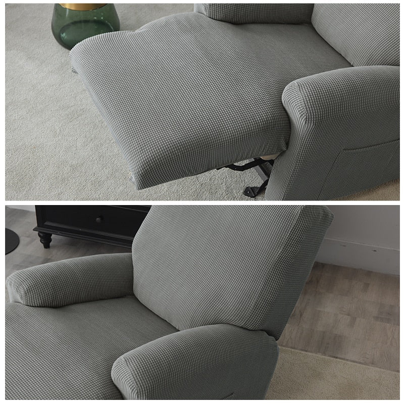 Recliner Cover 1/2/3/4 Seater Knitted Recliner Sofa Covers Lazy Boy Relax Armchair Cover Elastic Sofa Protector Lounge Home Pets Anti-Scratch - Image 4