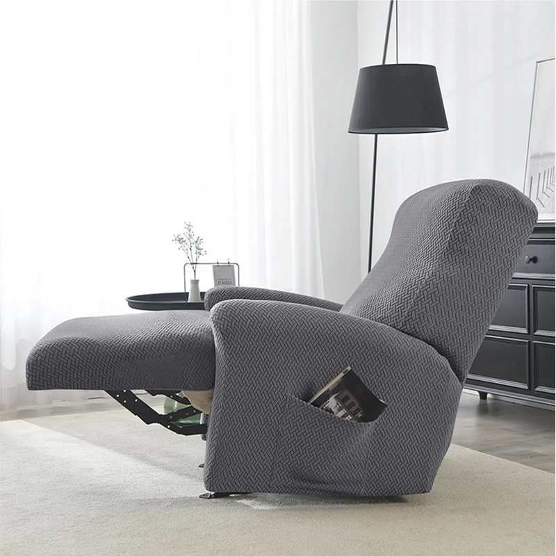 Recliner Sofa Cover Armchair Case UK Sofa Cover Anti-Dust Non-Slip Lazy Boy Chair Cover Solid Color Universal Seat Cover 1 Peice - Image 6