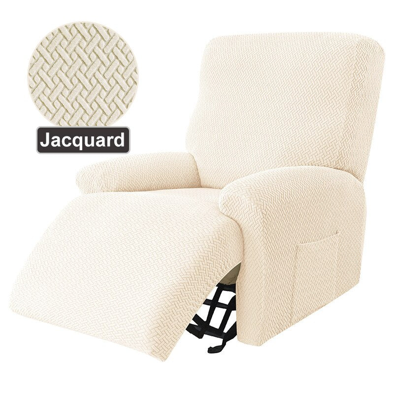 Recliner Sofa Cover Armchair Case UK Sofa Cover Anti-Dust Non-Slip Lazy Boy Chair Cover Solid Color Universal Seat Cover 1 Peice - Image 7
