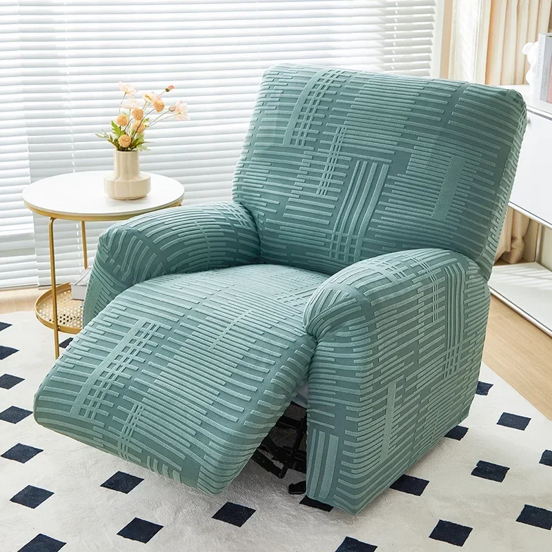 Recliner Sofa Cover for Living Room 4 Pieces Reclining Chair Cover Jacquard Armchair Covers Stretch Couch Slipcovers - Image 11