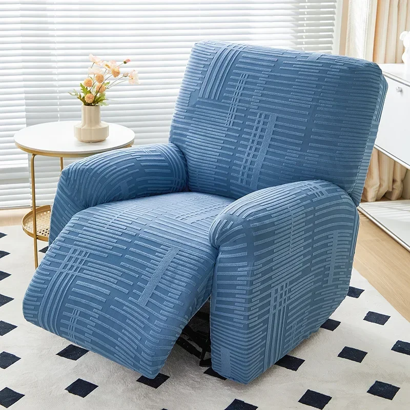 Recliner Sofa Cover for Living Room 4 Pieces Reclining Chair Cover Jacquard Armchair Covers Stretch Couch Slipcovers - Image 9