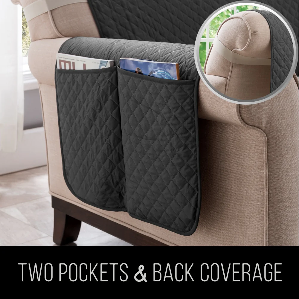 Sectional Sofa Couch Cover Pet Dog Kids Mat Stretch Elastic Recliner Sofa Cover Furniture Protector Water Resistance Anti-Slip - Image 4