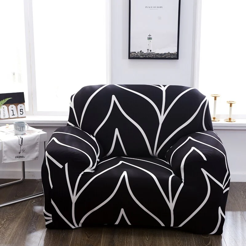 Single Sofa Chair Slipcovers Armchair Decoration 1 2 3 4 Seater Elastic Spandex Sofa Cover Stretch Floral Printed Elastic Sofa Cover L-Style Covers - Image 10