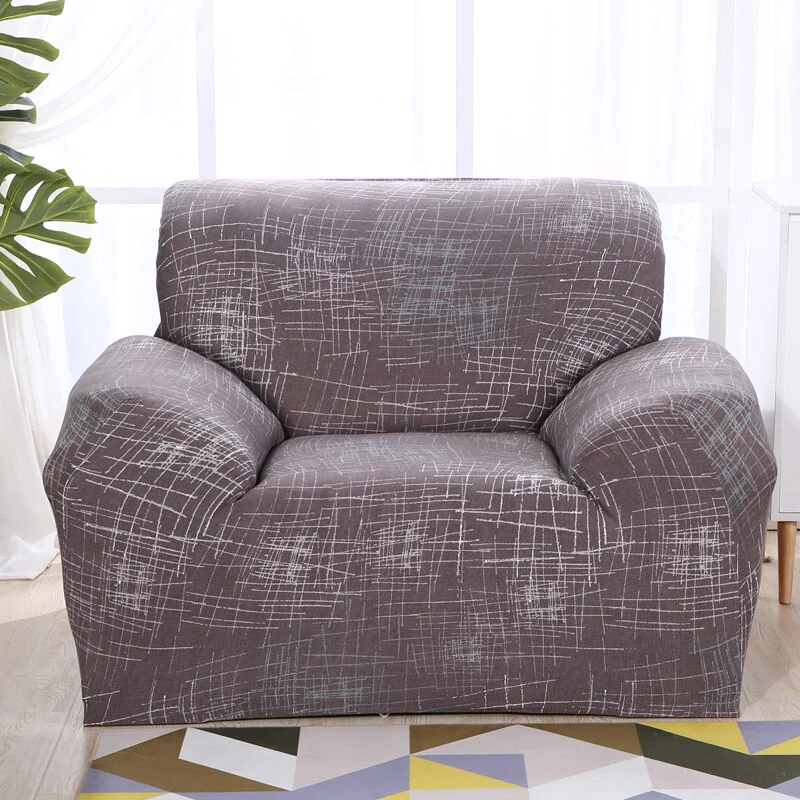 Single Sofa Chair Slipcovers Armchair Decoration 1 2 3 4 Seater Elastic Spandex Sofa Cover Stretch Floral Printed Elastic Sofa Cover L-Style Covers - Image 24
