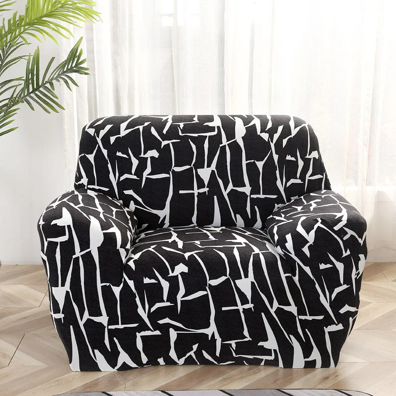 Single Sofa Chair Slipcovers Armchair Decoration 1 2 3 4 Seater Elastic Spandex Sofa Cover Stretch Floral Printed Elastic Sofa Cover L-Style Covers - Image 26