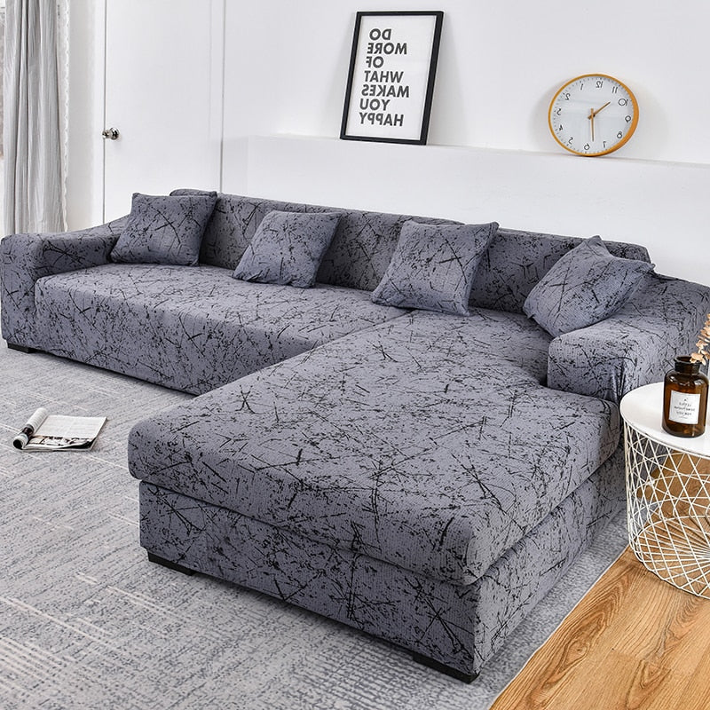 Sofa Cover Elastic Couch Cover Sectional Chair Cover Sofa Cover Corner L-shape Sofa Cover 1/2/3/4-seater Cover Corner L Shaped Slipcover - Image 3