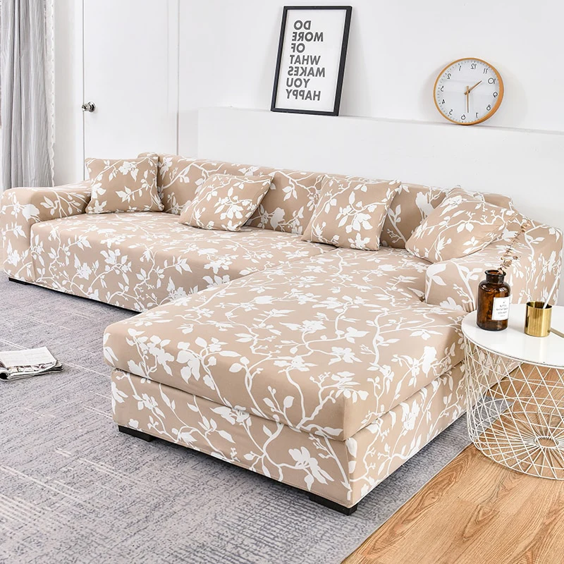 Sofa Cover Elastic Couch Cover Sectional Chair Cover Sofa Cover Corner L-shape Sofa Cover 1/2/3/4-seater Cover Corner L Shaped Slipcover - Image 4