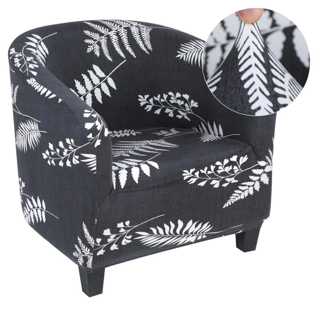 Spring Printed Elastic Tub Chair Cover Couch Tub Club Chair Cover Stretch Sofa Slipcover Furniture Single Seater Couch Banquet Armchair Cover - Image 16