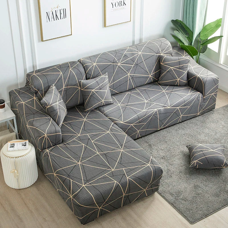 Stretch L Shaped Sofa Cover Couch Cover Slipcovers Armchair Corner Sofa Cover Chaselong Protector for Pets and Kids Fully Wrap - Image 20