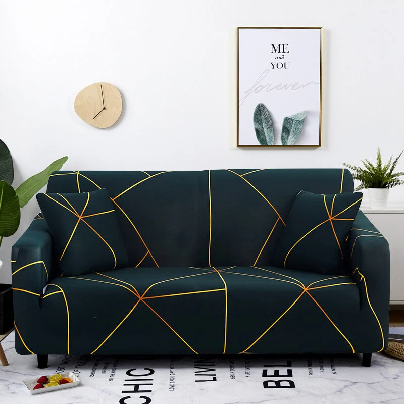 Stretch Plaid Sofa Slipcover Elastic Sofa Covers Corner L Shaped Covers Sectional Sofa Cover Couch Cover 1/2/3/4 Seater Armchair Cover - Image 12