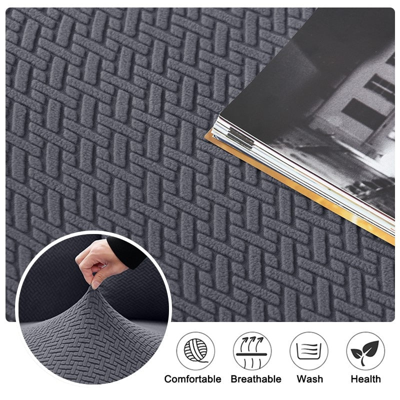Stretch Recliner Sofa Cover Knitted Reclining Sofas Covers Anti-Dust Non-Slip Lazy Boy Chair Cover 1/2/3/4 Seats - Image 3