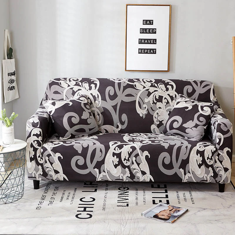 Stretch Sofa Covers Furniture Protector Polyester Loveseat Couch Cover l L-Style Sofa Cover 1/2/3/4-seater Arm Chair Cover Corner Elastic Couch Covers - Image 14