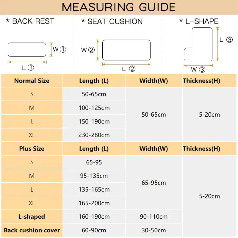 Stretch Sofa Seat Cushion Covers Thick Jacquard Couch Cushion Covers Sectional Seat Slipcovers Armchair Anti Cat Paw Textured - Image 3