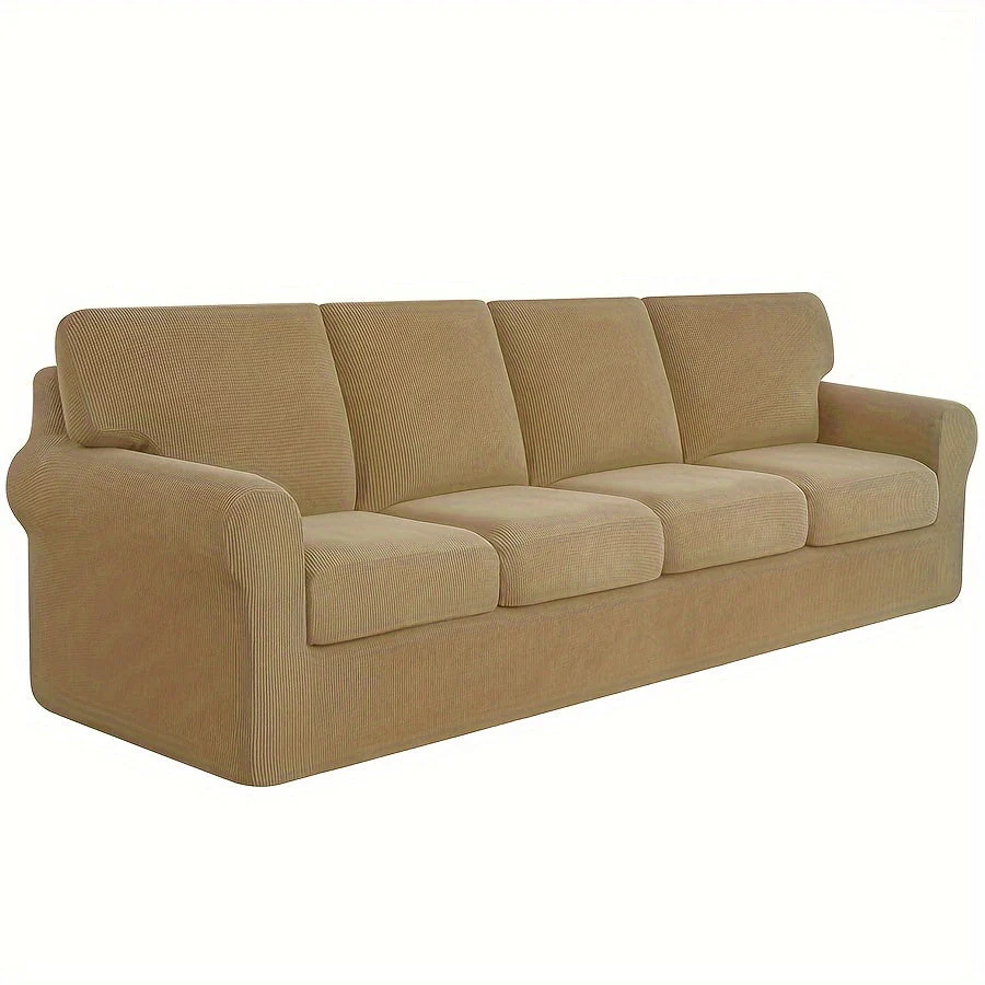 Stretch Sofa Slipcover With Cushion Covers Sets Couch Cover Sets Backrest Cushion Covers Furniture Protector - Image 8