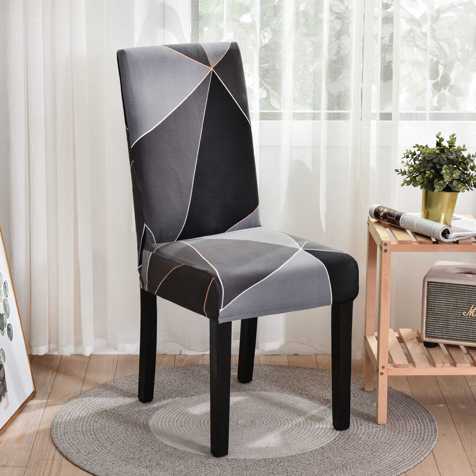 Stretch Wedding Chair Cover For Kitchen Elastic Dining Room Chair Cover Dine Chairs Slipcover Home Decoration Accessories - Image 22