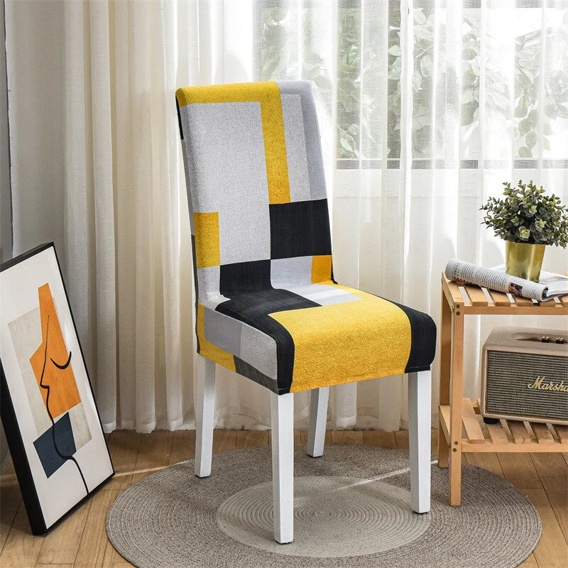 Stretch Wedding Chair Cover For Kitchen Elastic Dining Room Chair Cover Dine Chairs Slipcover Home Decoration Accessories - Image 31