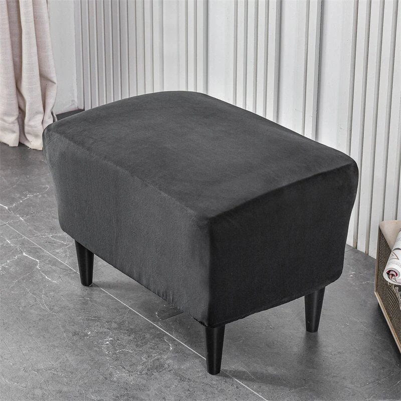 Super Soft Velvet Wing Chair Cover Stretch Armchair Covers Washable Removable Non Slip Sofa Slipcovers with Seat Cushion Cover - Image 19