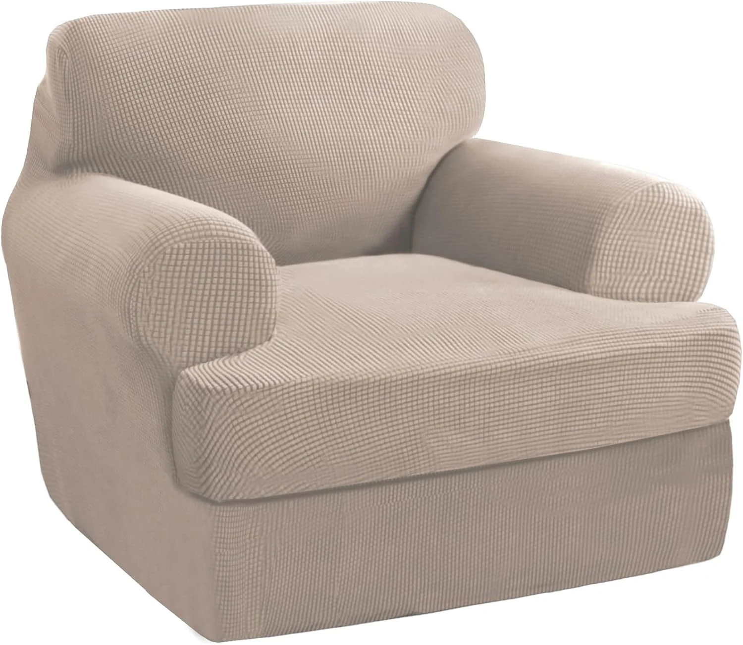 T Cushion Sofa Slipcover Sofa Covers for T Cushion Sofa Soft Couch Slip Covers Furniture Covers with Cushion Shape Seat Covers - Image 17
