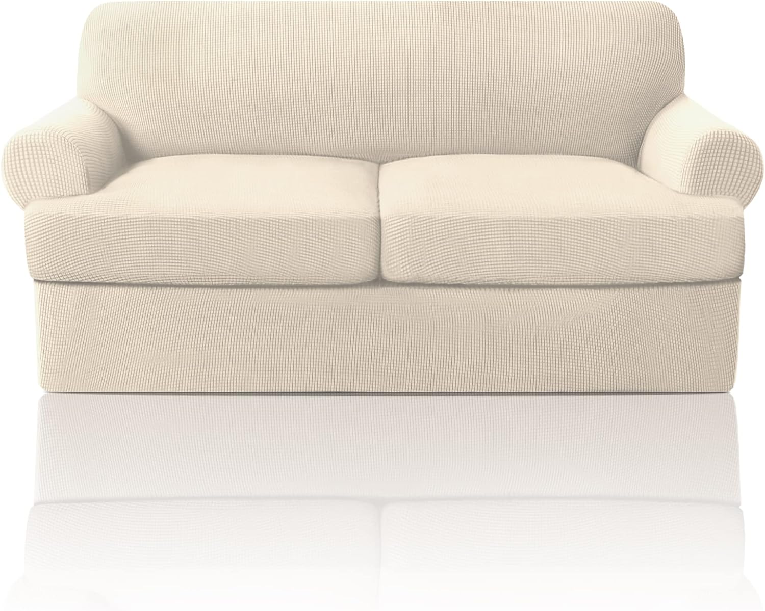 T Cushion Sofa Slipcover Sofa Covers for T Cushion Sofa Soft Couch Slip Covers Furniture Covers with Cushion Shape Seat Covers - Image 27