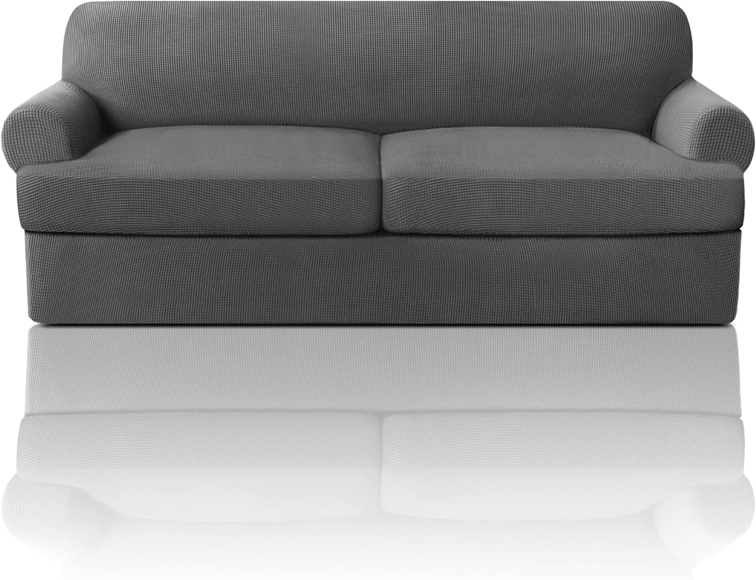 T Cushion Sofa Slipcover Sofa Covers for T Cushion Sofa Soft Couch Slip Covers Furniture Covers with Cushion Shape Seat Covers - Image 7