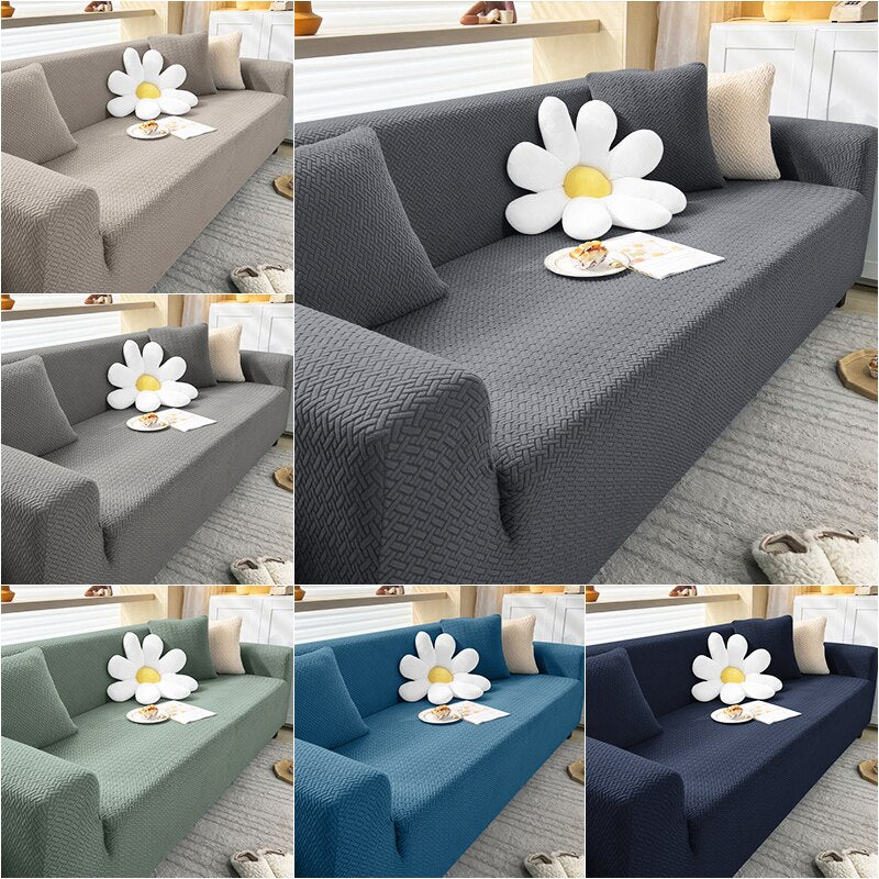 Thick Elastic Sofa Cover UK Slipcover For Living Room Stretch Polar Fleece Armchair Cover 1/2/3/4 Seater Corner Couch Cover United Kingdom - Image 5