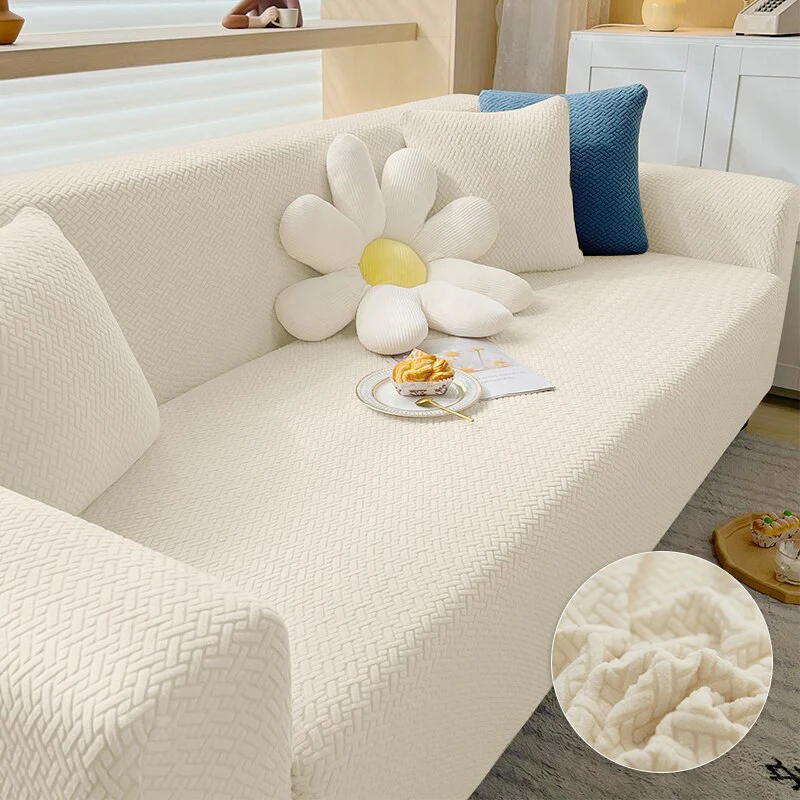 Thick Elastic Sofa Cover UK Slipcover For Living Room Stretch Polar Fleece Armchair Cover 1/2/3/4 Seater Corner Couch Cover United Kingdom - Image 7