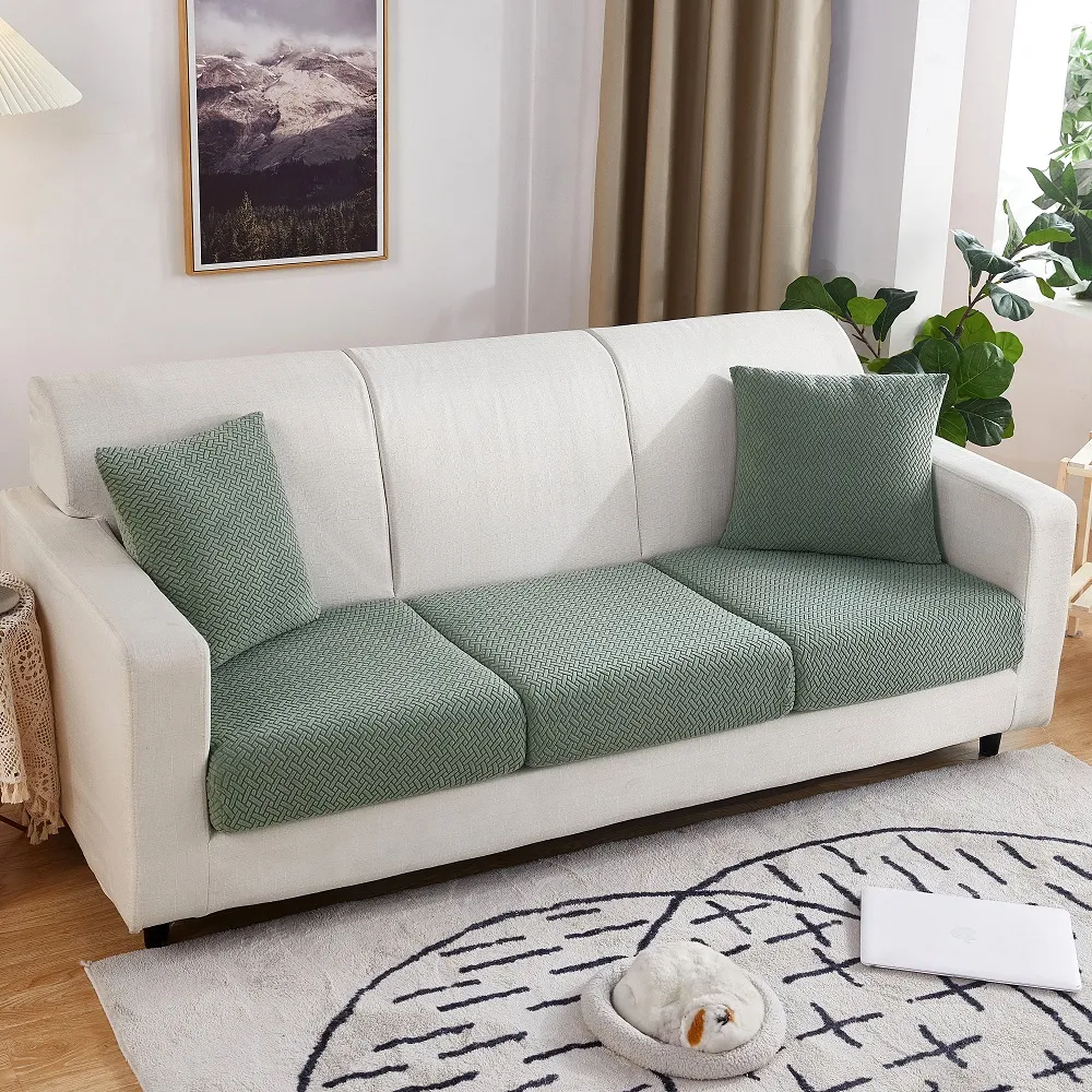 Thick Jacquard Sofa Seat Cushion Cover Funiture Protector Couch Covers for Sofas Anti-dust Removable Seat Slipcover Dog Kids Pets - Image 4