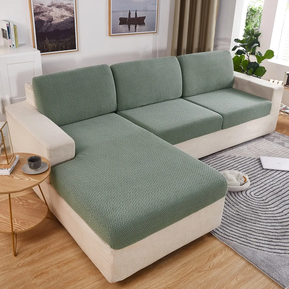 Thick Jacquard Sofa Seat Cushion Cover Funiture Protector Couch Covers for Sofas Anti-dust Removable Seat Slipcover Dog Kids Pets - Image 5