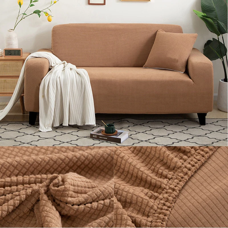 Thick Sofa Protector Jacquard Solid Printed Sofa Covers for Living Room Couch Cover Corner Sofa Slipcover L Shape - Image 20