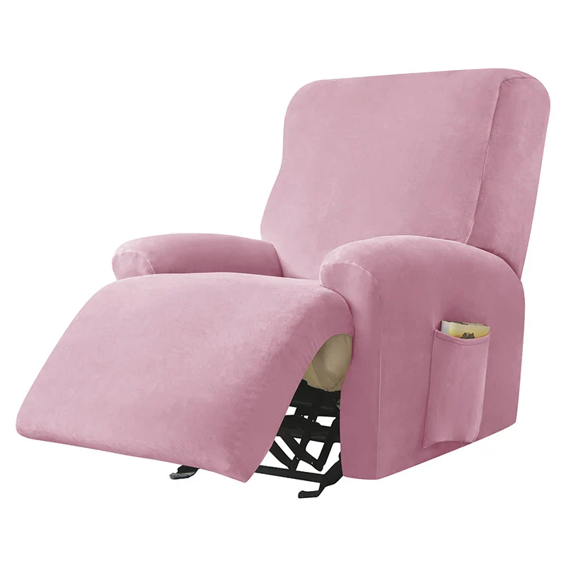 Velvet Recliner Chair Cover Elastic Armchair Sofa Covers Lazy Boy Relax Reclining Sofa Seat Cover For Living Room 1/2/3/4 Seats - Image 16