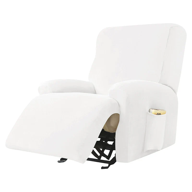 Velvet Recliner Chair Cover Elastic Armchair Sofa Covers Lazy Boy Relax Reclining Sofa Seat Cover For Living Room 1/2/3/4 Seats - Image 20