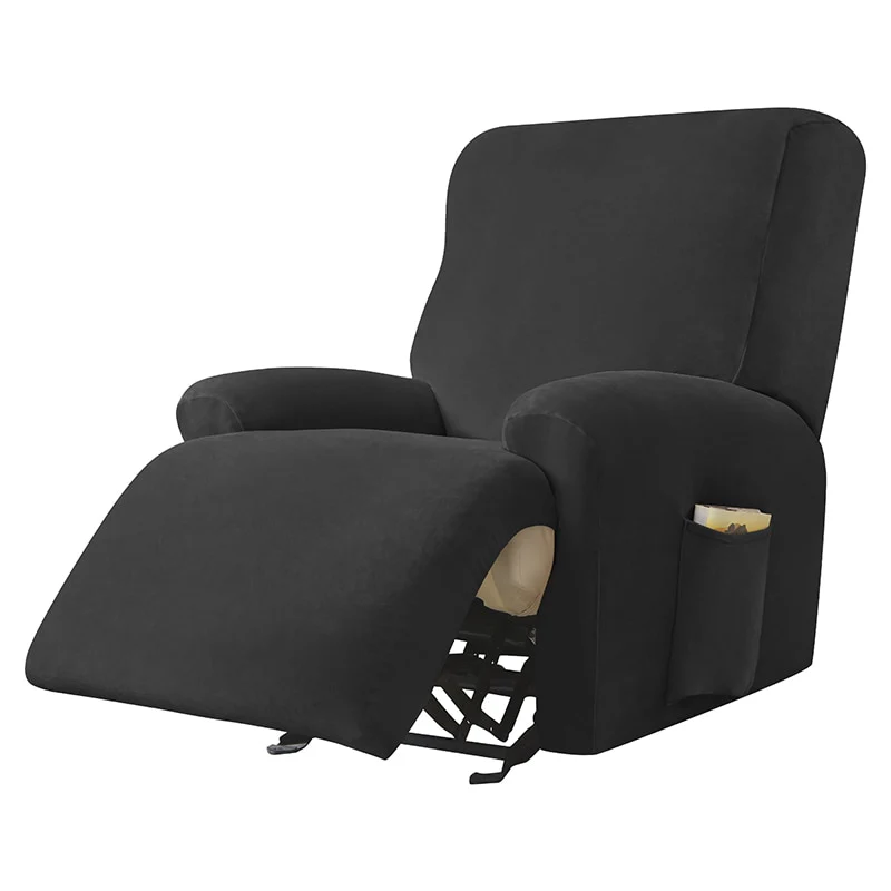 Velvet Stretch Sofa Cover Elastic Recliner Non-slip Furniture Chair Cover Protector Recliner Armchair Cover Home Decor - Image 10