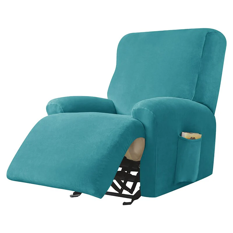 Velvet Stretch Sofa Cover Elastic Recliner Non-slip Furniture Chair Cover Protector Recliner Armchair Cover Home Decor - Image 15
