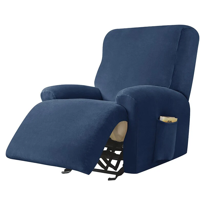 Velvet Stretch Sofa Cover Elastic Recliner Non-slip Furniture Chair Cover Protector Recliner Armchair Cover Home Decor - Image 16