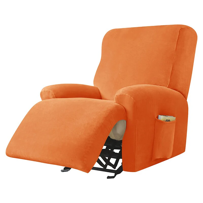 Velvet Stretch Sofa Cover Elastic Recliner Non-slip Furniture Chair Cover Protector Recliner Armchair Cover Home Decor - Image 19