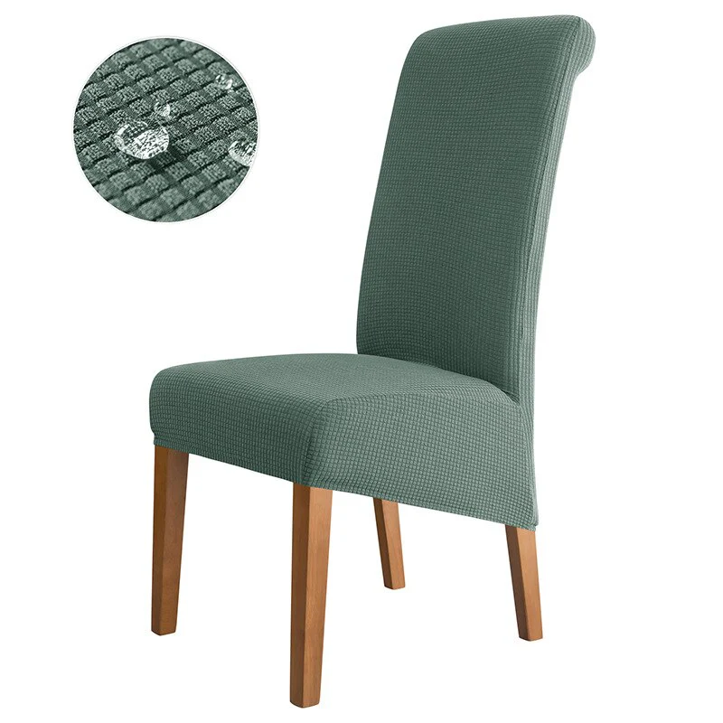 Waterproof Back Chair Cover for Dining Room Kitchen Wedding Home XL Size Chair Covers Anti-dirty Home Decor Seat Protectors - Image 19